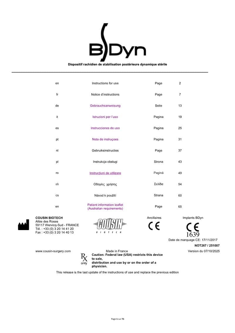 BDYN IFU