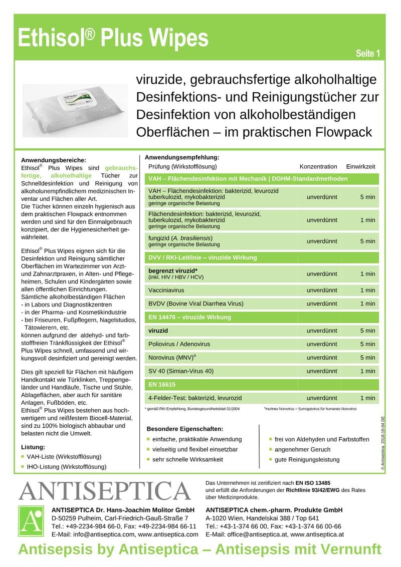 Ethisol Spec Sheet