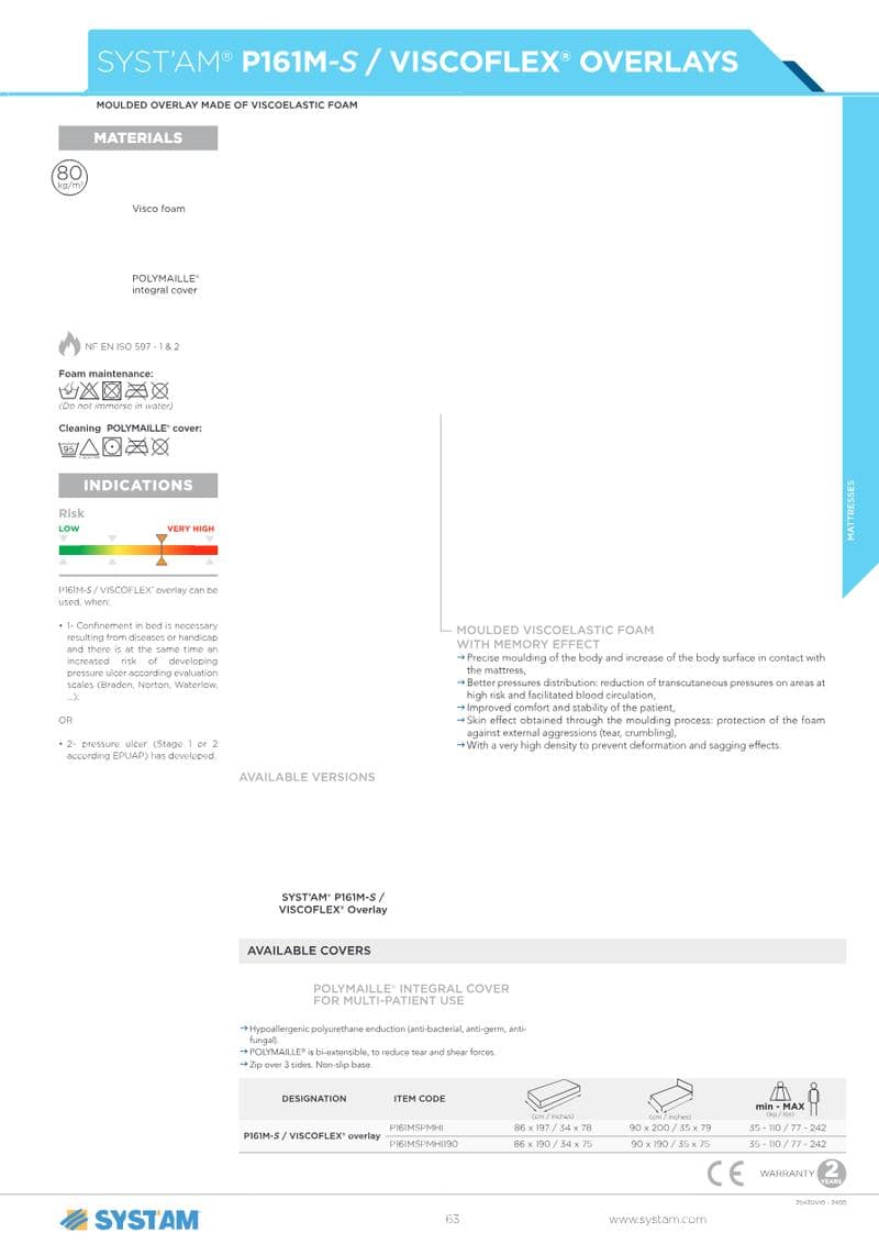 VISCOFLEX Overlay Spec Sheet