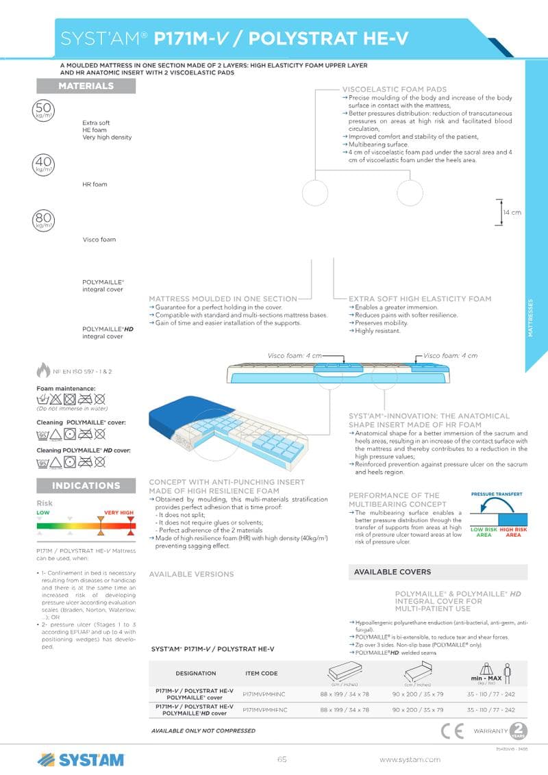 POLYSTRAT HE-V Spec Sheet