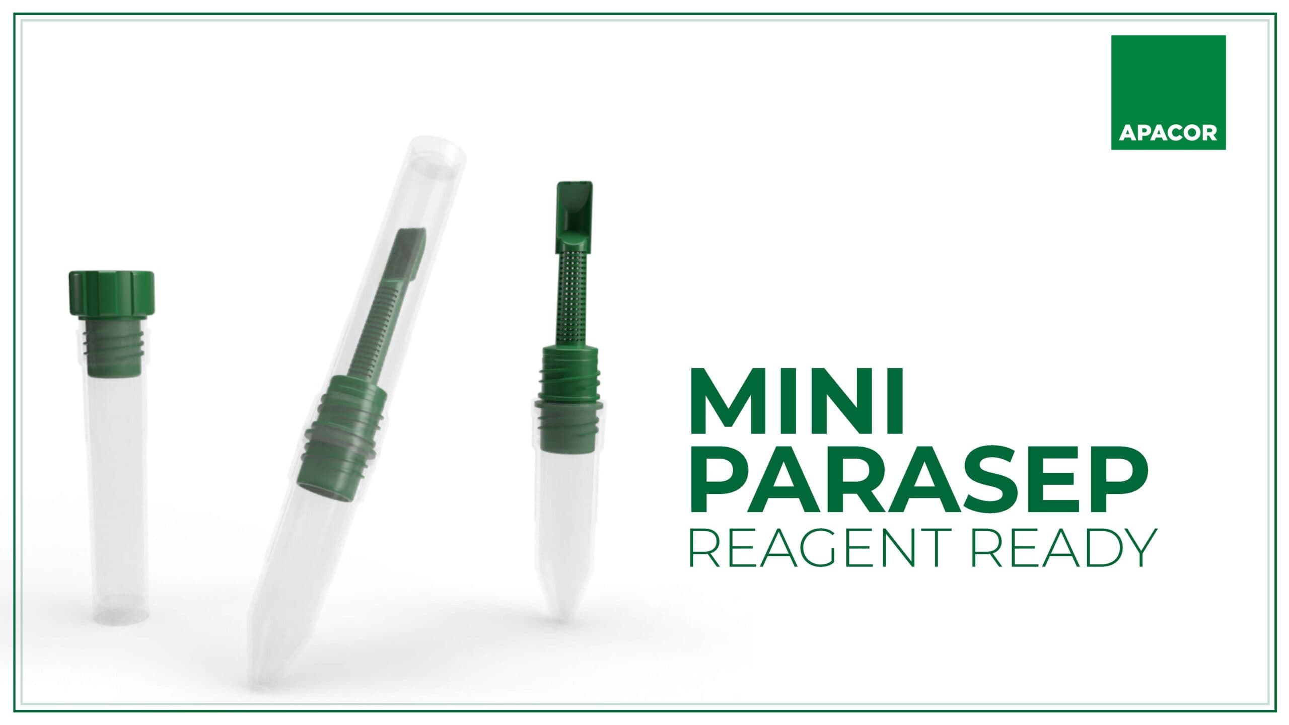 Marketing composition showing multiple components of the Mini Parasep system.