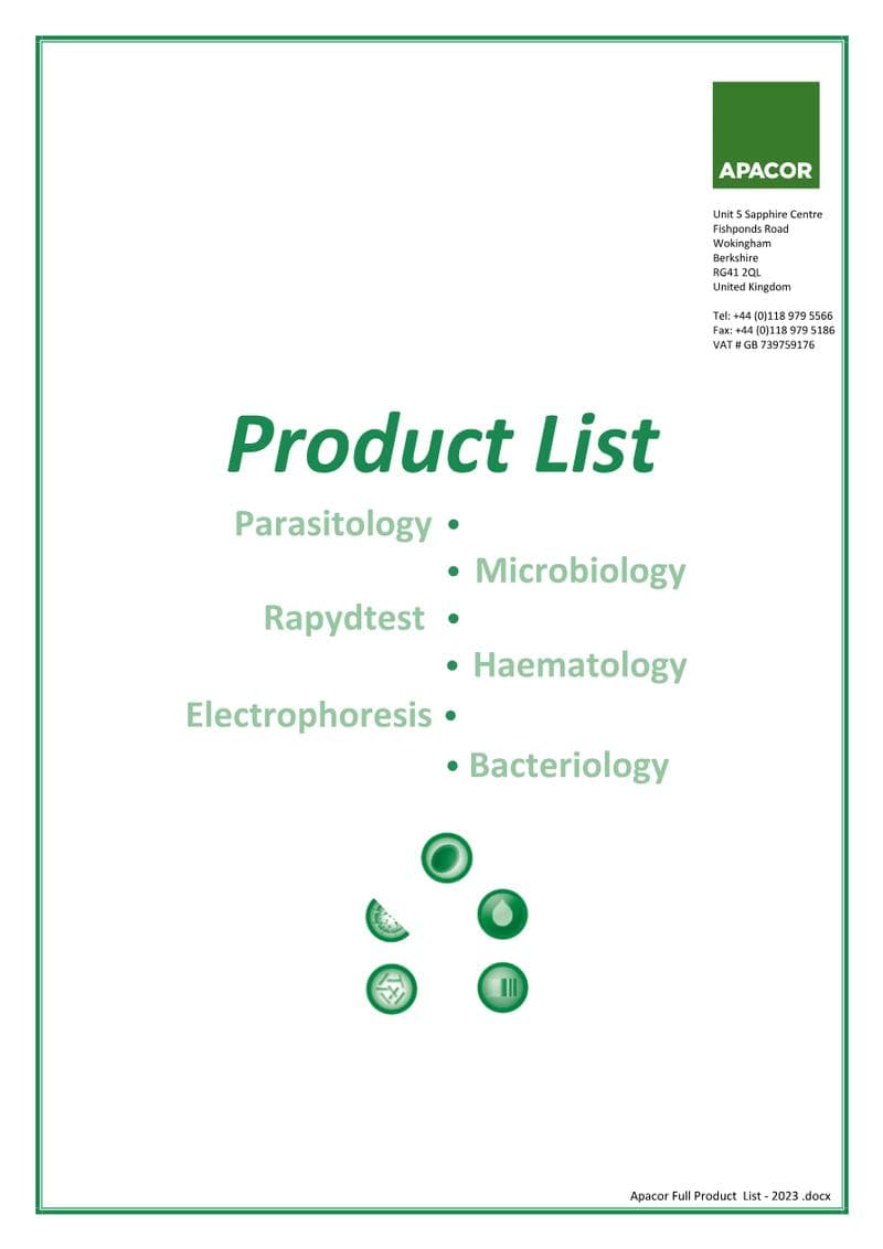 Mini Parasep SF Catalog