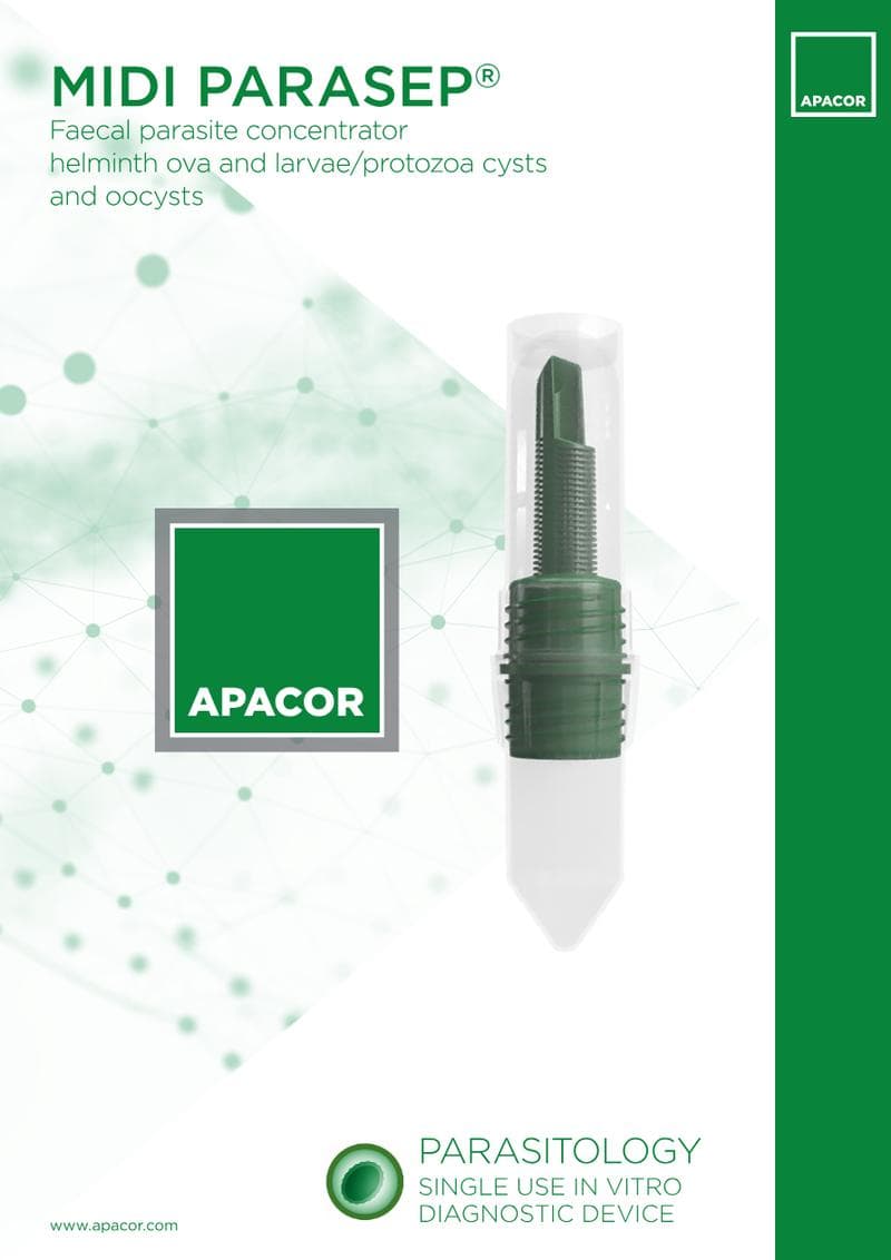 Parasep Fecal Concentrator Spec Sheet