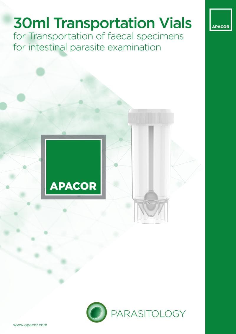 30ml Transport Vials Spec Sheet