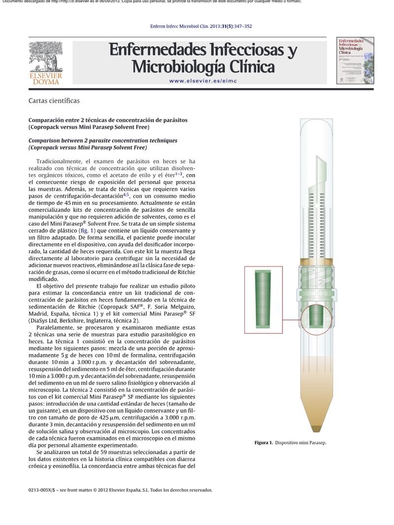 Mini Parasep SF Clinical Study