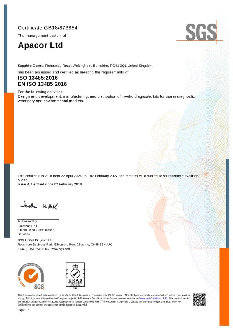 ISO 13485 Certificate ISO Certificate