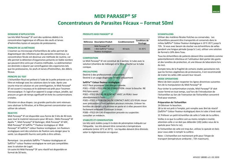 Mini Parasep SF IFU