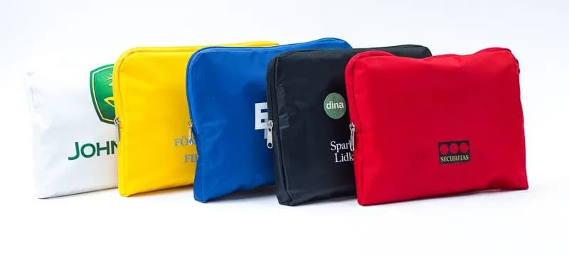 AKLA first-aid pouches in custom colours (private-label / promotional)