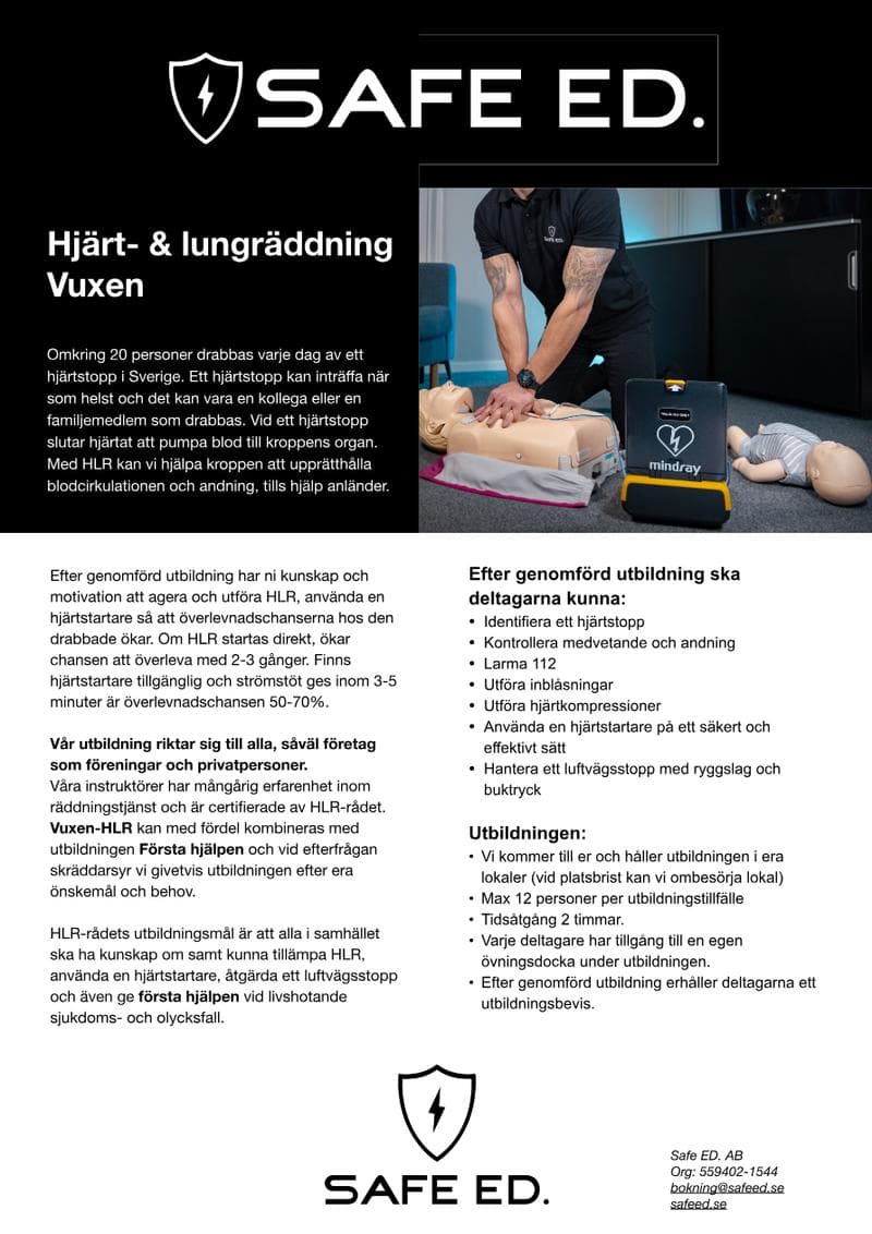 CPR training (HLR)