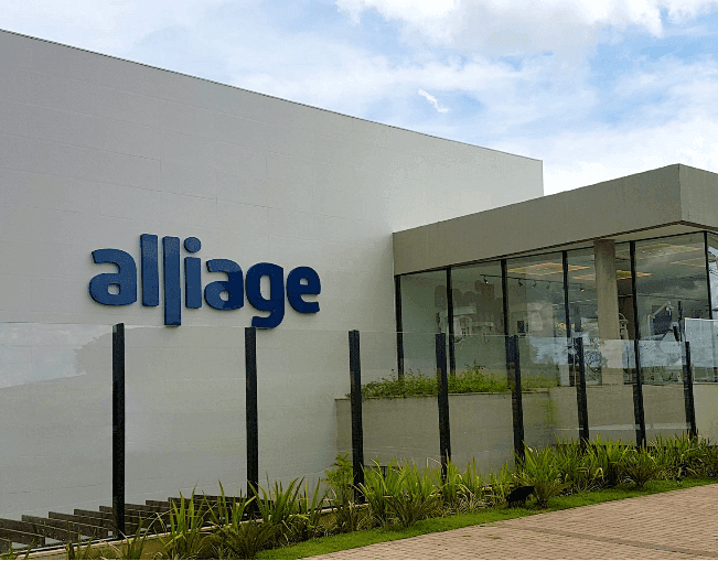 Alliage headquarters and manufacturing facility exterior in Ribeirão Preto, Brazil