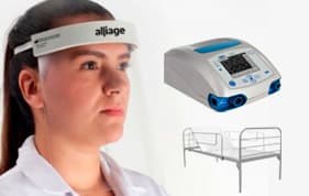 Medical products developed by Alliage during the COVID-19 response: face shield, BR1 pulmonary ventilator and hospital bed