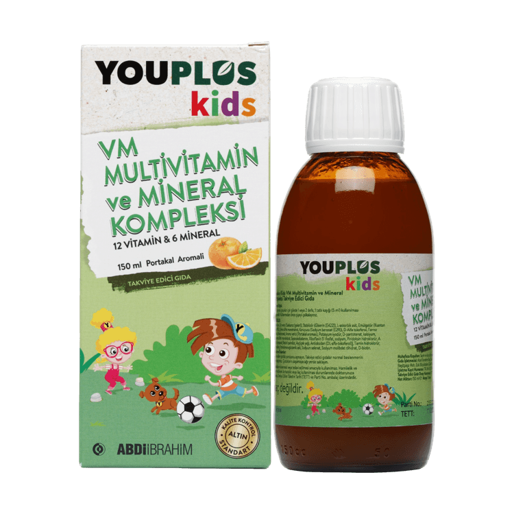 Youplus Kids Vm Multivitamin Ve Mineral Kompleksi