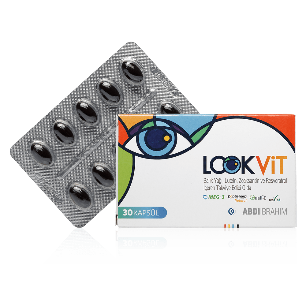 Lookvit Balık Yağı, Lutein, Zeaksantin Ve Resveratrol İçeren