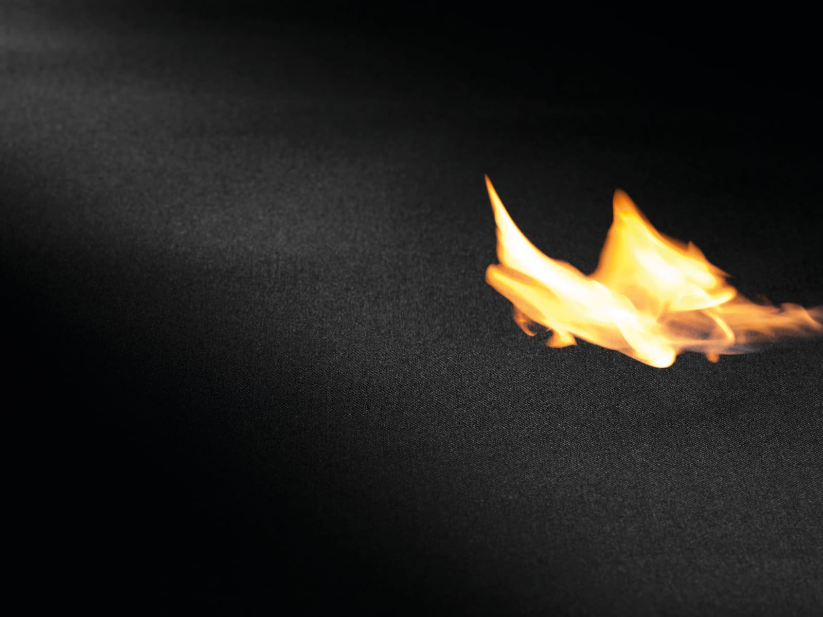 PAX Guard material: flame-resistance demonstration