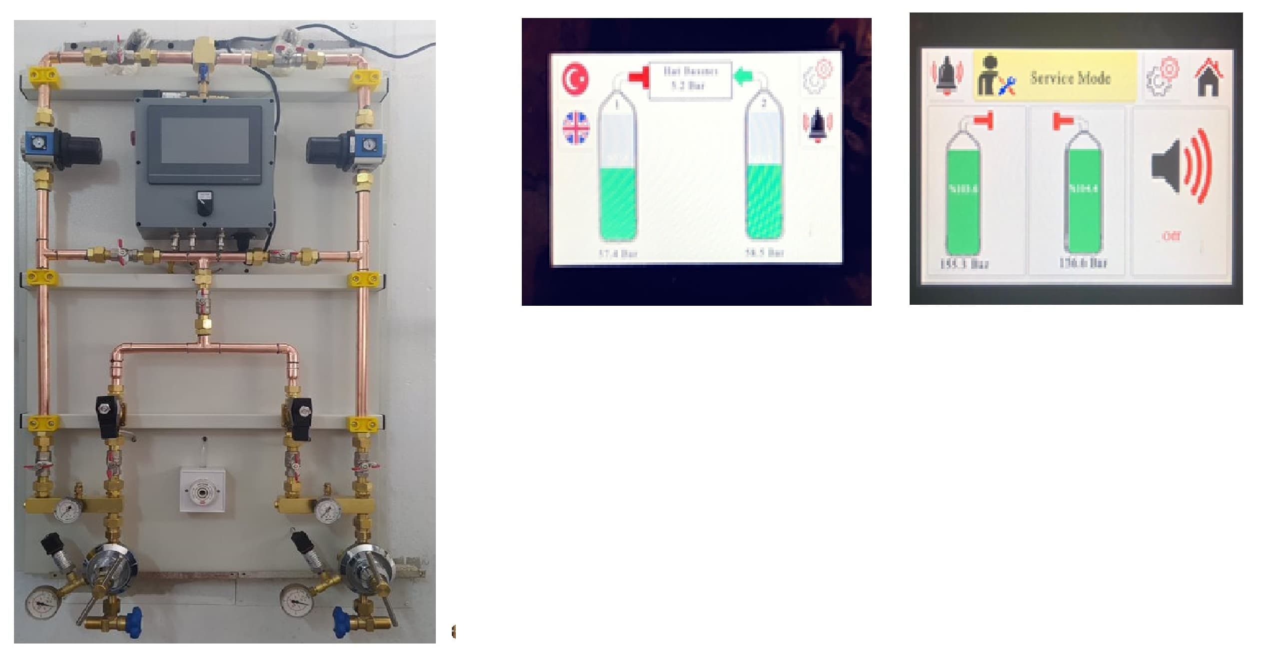 Medical gas control manifold and zone control & alarm panels