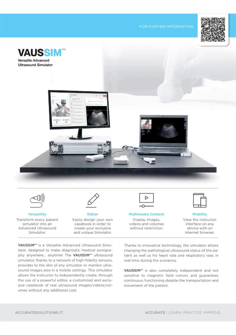 VausSim™: Advanced Ultrasound Simulator with Integrated Editor Brochure