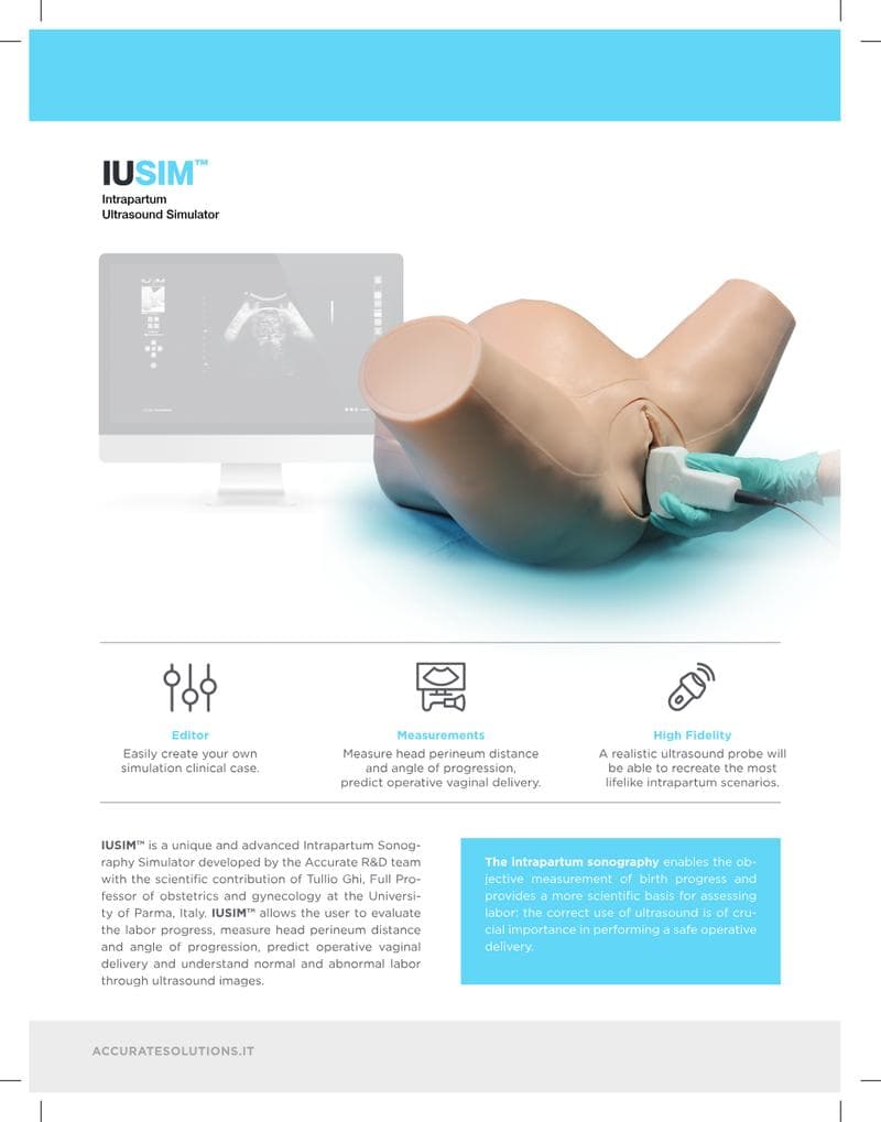 IUSIM™: Intrapartum Ultrasound Simulator Brochure