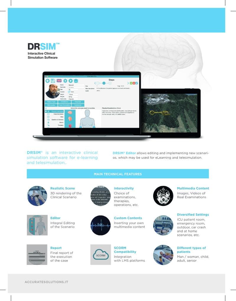 DrSim™: Virtual Simulator for Interactive Clinical Case Training Brochure