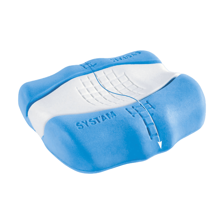 Cervical Pillow made of memory foam and multibearing surfaces