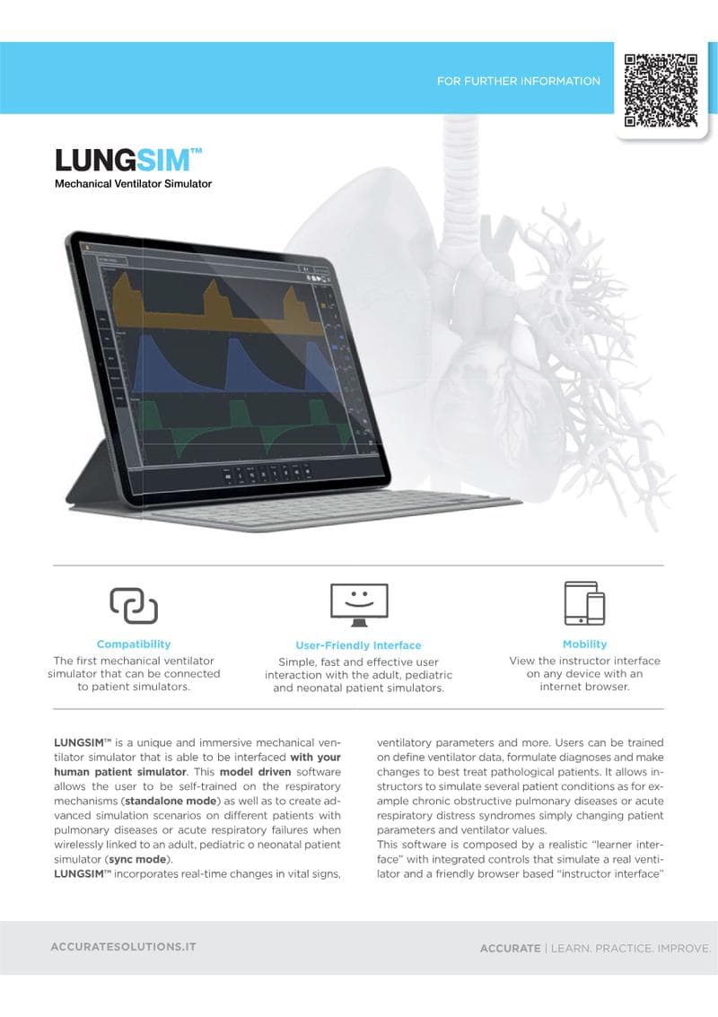 LungSim: Virtual Mechanical Ventilation Training Simulator Brochure