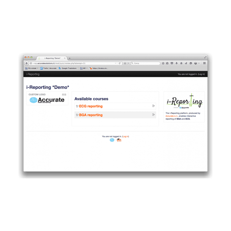 I-Reporting: Interactive Platform for Reporting Training