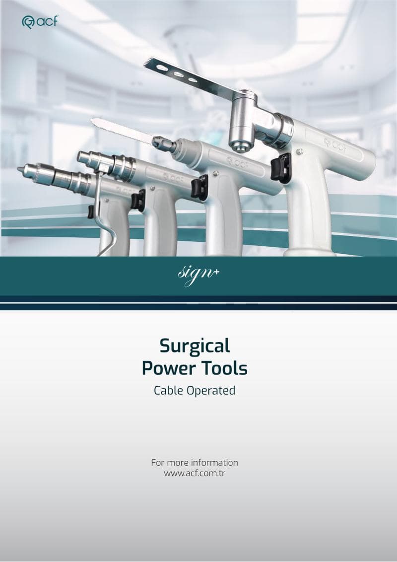ACF Cable Power Tool System Catalog: Sign Series (English)