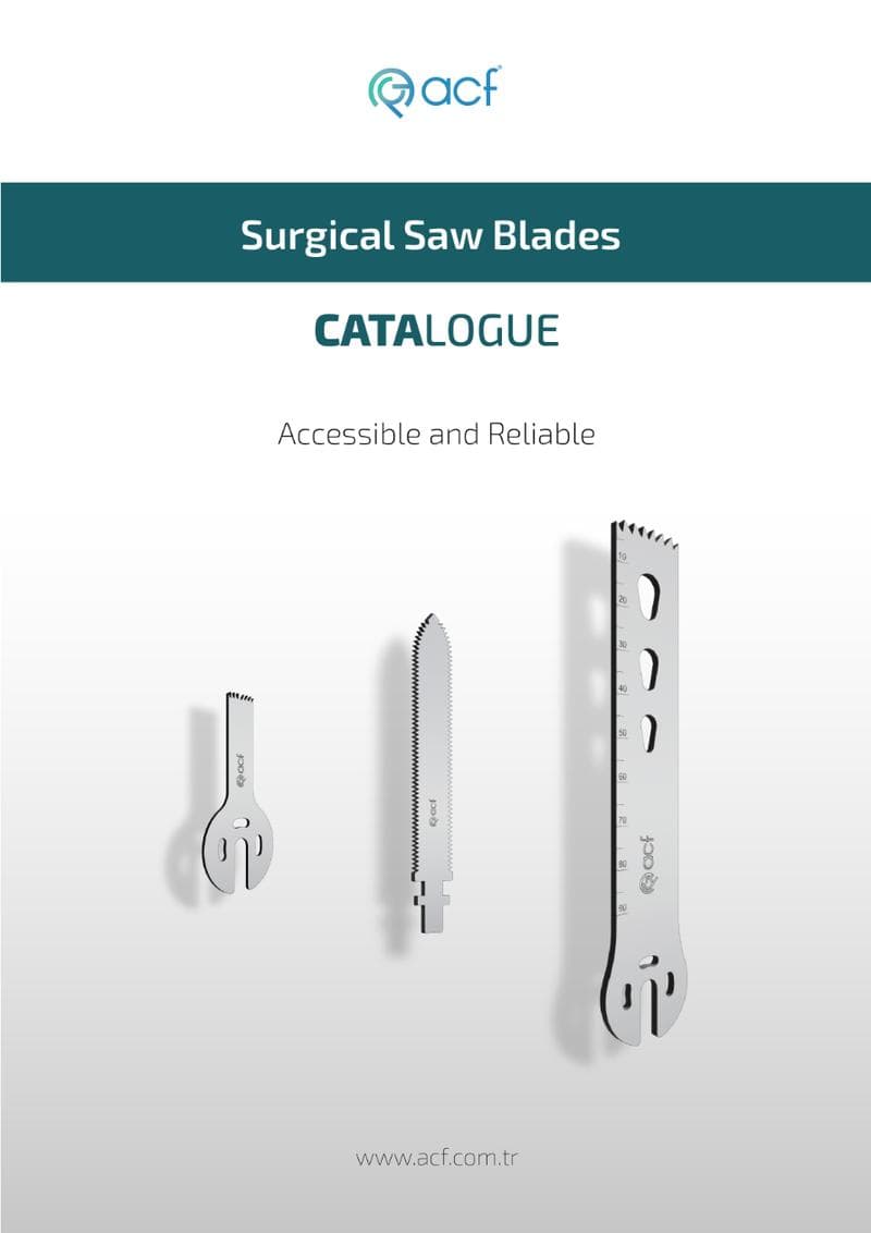 ACF Surgical Saw Blade Catalog (English)