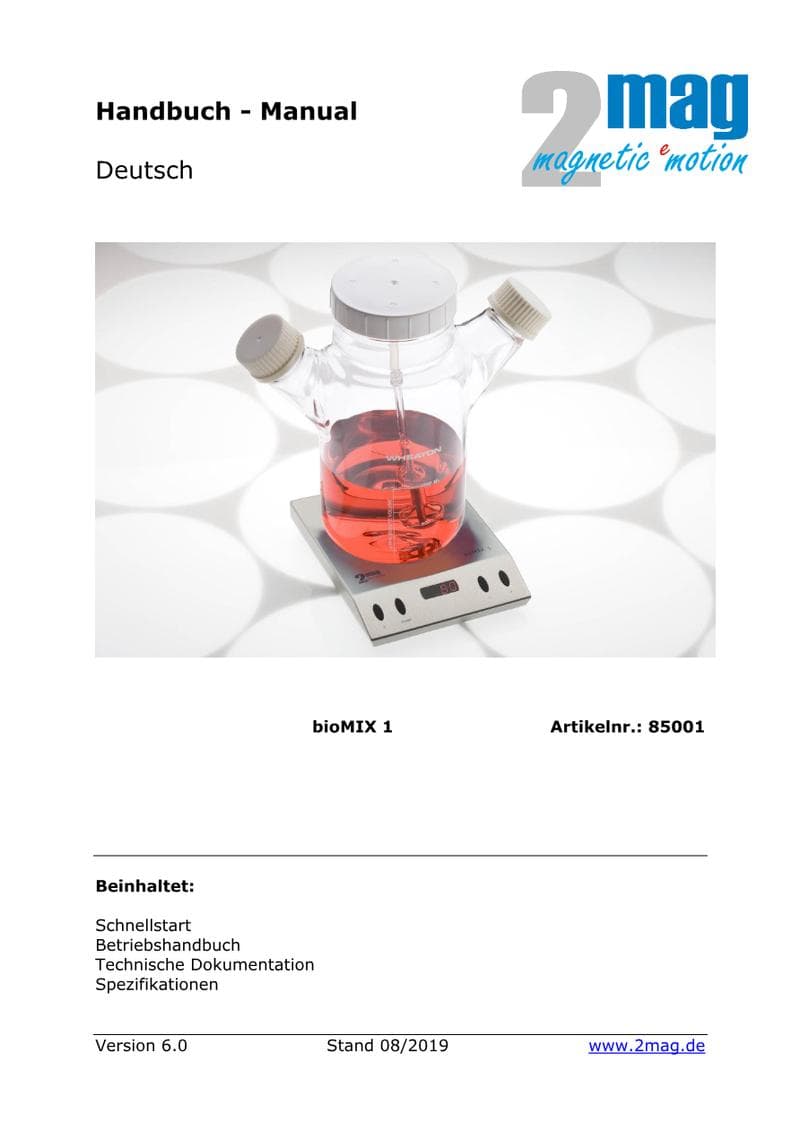 Bedienungsanleitung 2mag bioMIX 1 V6.0 (DE)