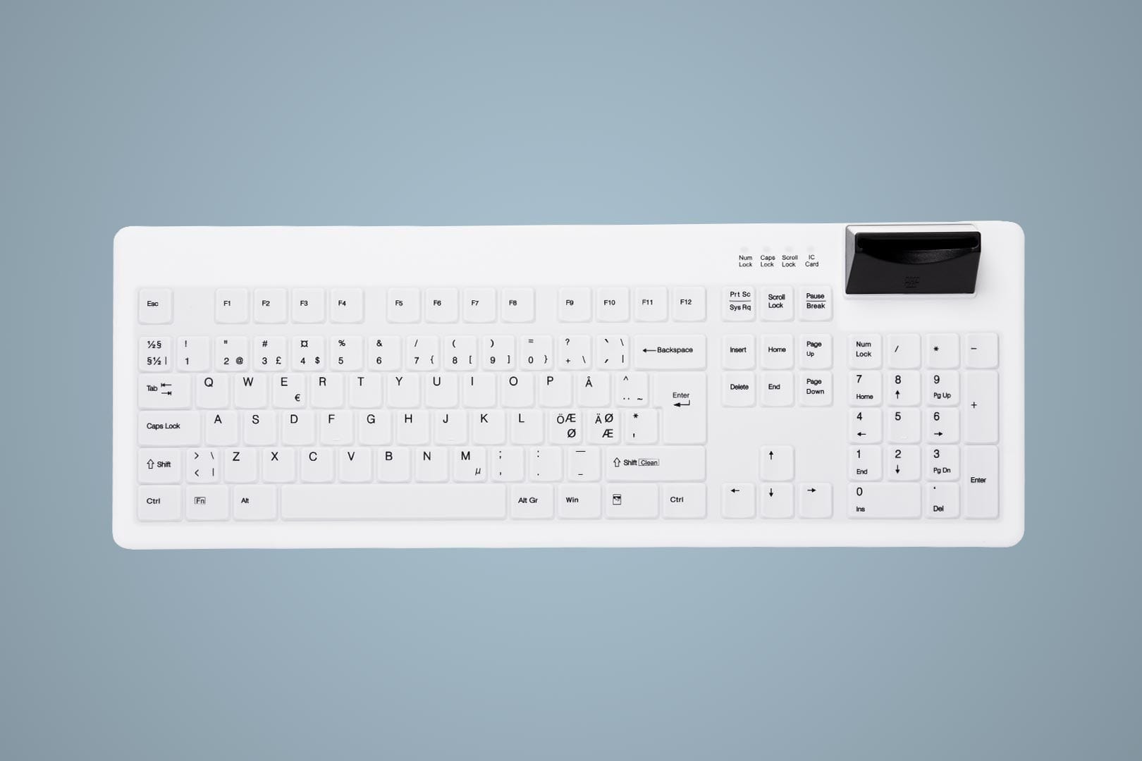 AK-C8200F Hygiene Keyboard with Smartcard Reader