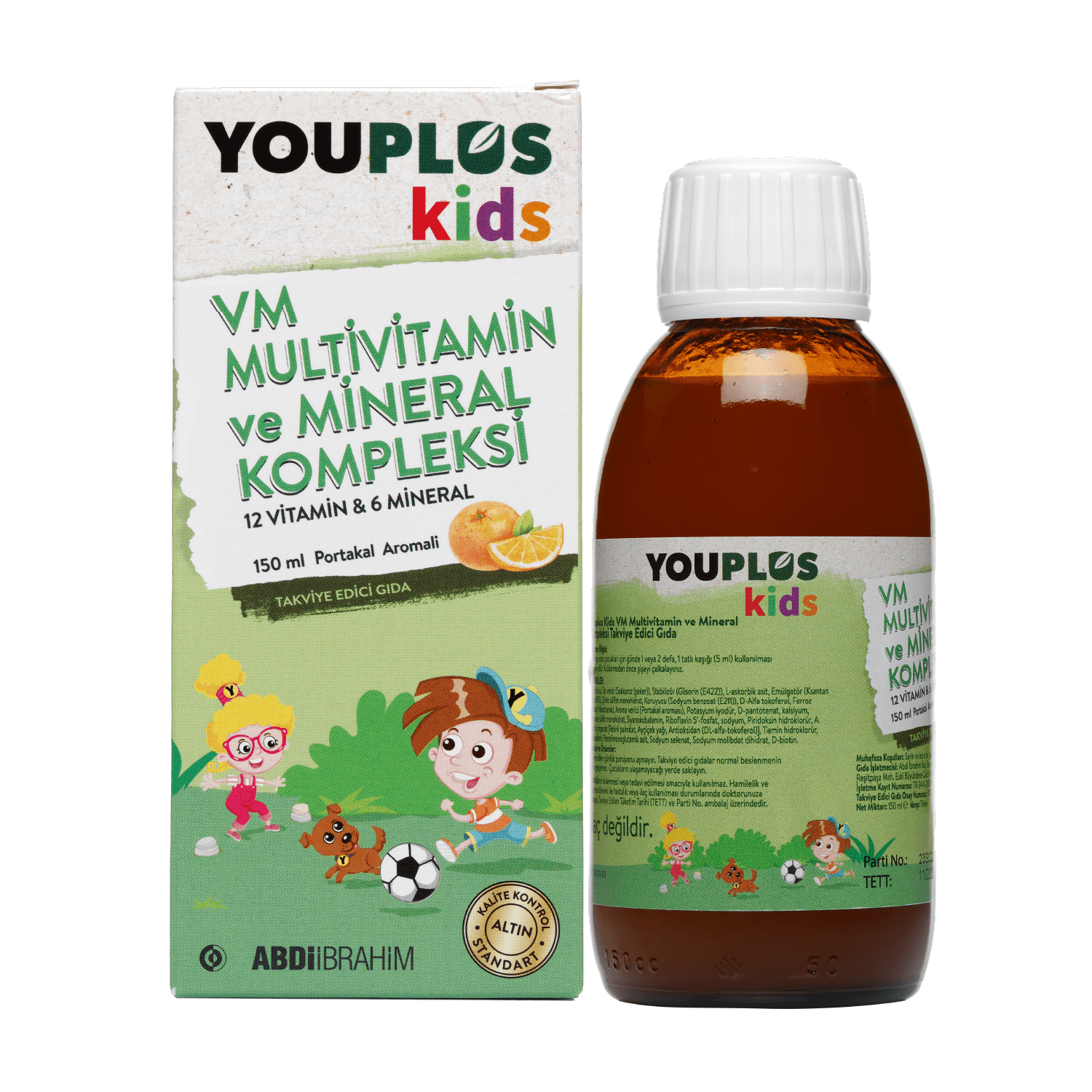 Youplus Kids Vm Multivitamin Ve Mineral Kompleksi