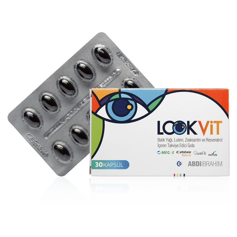 Lookvit Balık Yağı, Lutein, Zeaksantin Ve Resveratrol İçeren