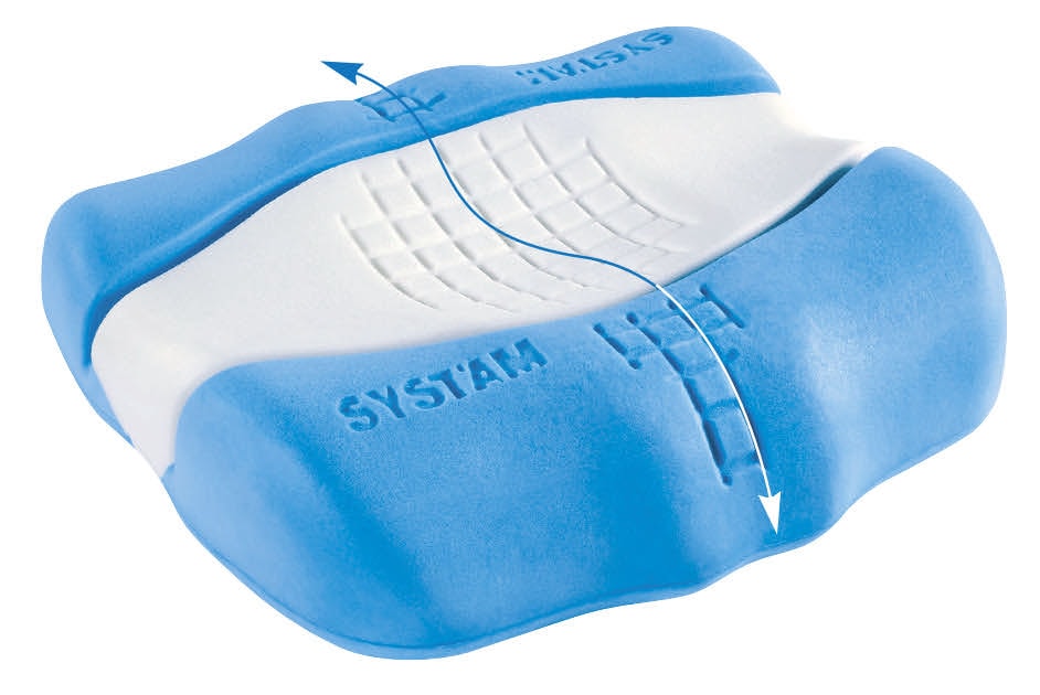 Cervical Pillow made of memory foam and multibearing surfaces